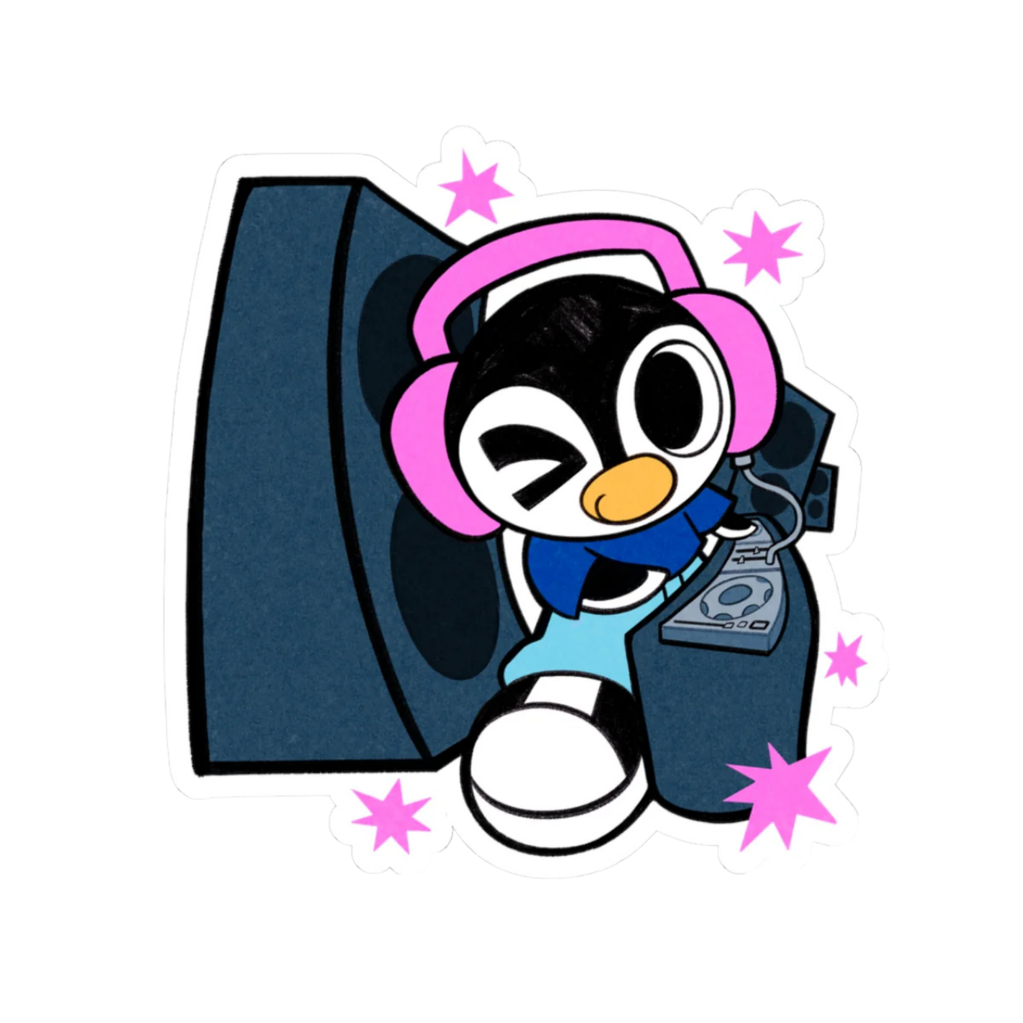 Flash Penguin Stickers